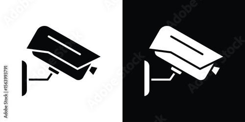 CCTV icon Vector Silhouette for graphic and web design collection