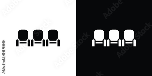 Cinema seat icon Vector Silhouette for graphic and web design collection