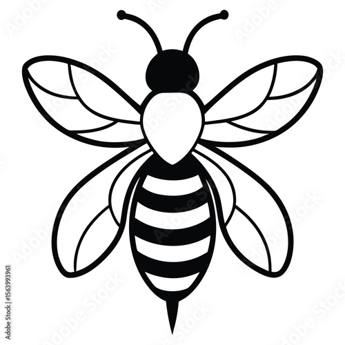 Bee concept illustration vector