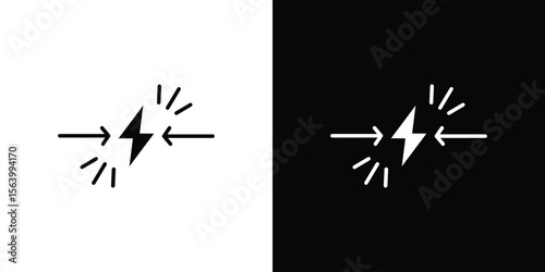 Conflict icon Vector Silhouette for graphic and web design collection