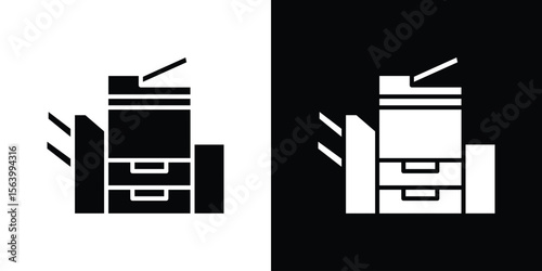 Copier icon Vector Silhouette for graphic and web design collection