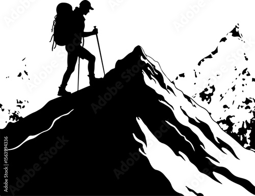  mountaineering, hikers nature, outdoors, adventure, journey,  vector bundle
