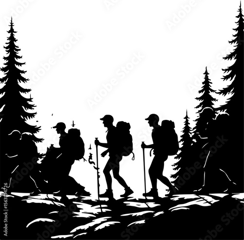  mountaineering, hikers nature, outdoors, adventure, journey,  vector bundle