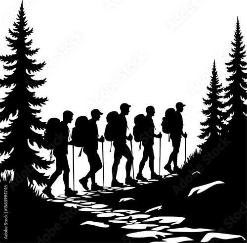  mountaineering, hikers nature, outdoors, adventure, journey,  vector bundle
