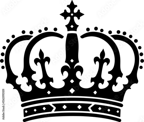 Royal Crown Frame with Laurel Wreath Ornament king vector 