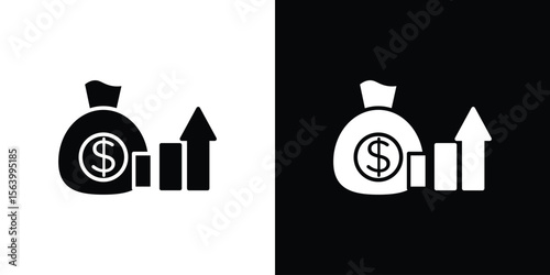 Fiscal policy icon Vector Silhouette for graphic and web design collection