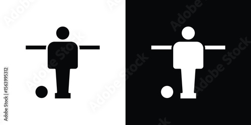 Foosball icon Vector Silhouette for graphic and web design collection