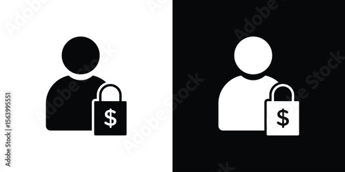 Guarantor icon Vector Silhouette for graphic and web design collection