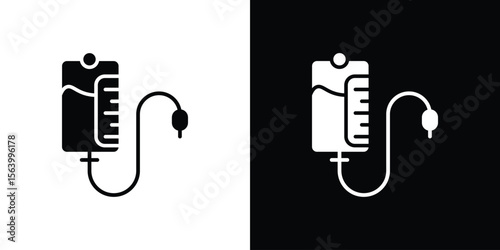 Intravenous icon Vector Silhouette for graphic and web design collection