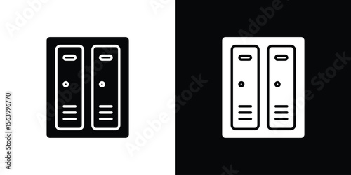 Lockers icon Vector Silhouette for graphic and web design collection