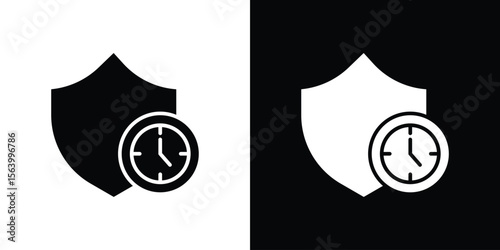 Long term icon Vector Silhouette for graphic and web design collection