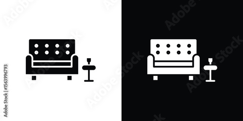 Lounge icon Vector Silhouette for graphic and web design collection
