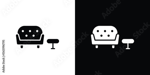 Lounge icon Vector Silhouette for graphic and web design collection