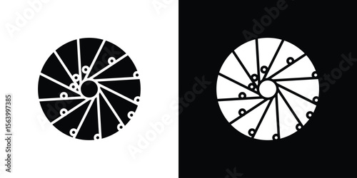 Perpetual motion icon Vector Silhouette for graphic and web design collection
