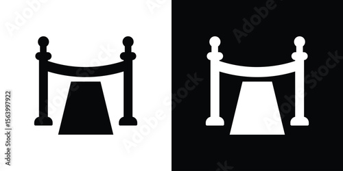 Red carpet icon Vector Silhouette for graphic and web design collection