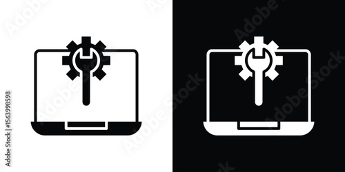 Software Engineering icon Vector Silhouette for graphic and web design collection