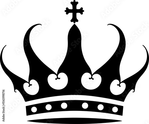  American Heraldic Crowns, Shields, and Lion Silhouettes