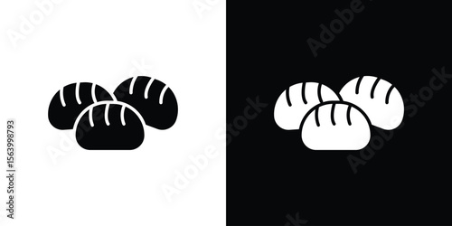 Steamed bread icon Vector Silhouette for graphic and web design collection