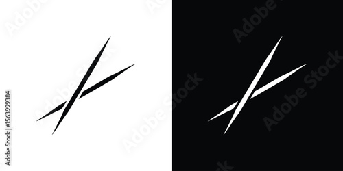 Toothpick icon Vector Silhouette for graphic and web design collection