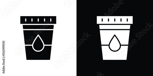 Urine test icon Vector Silhouette for graphic and web design collection