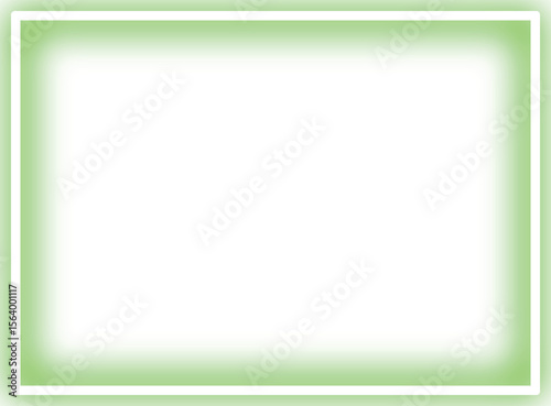 green frame with clipping path. Neon mockup template for your design