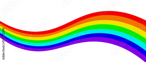 Abstract rainbow gradient element with lines and waves. Vector illustration of background.