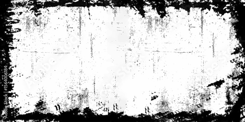 Wallpaper Mural Vector grunge frame.Black and white distress background Torontodigital.ca