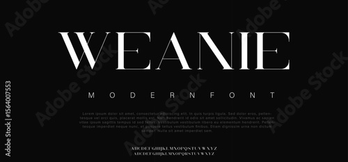 Weanie modern and classic sans serif font with a unique style and fancy look