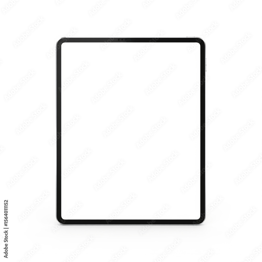 Tablet computer with blank screen isolated on white background Tablet computer with blank screen isolated on white background