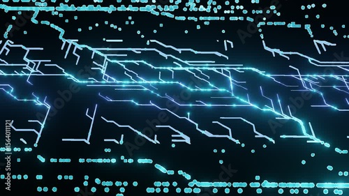 electricity circuit in transparent background. PNG file
