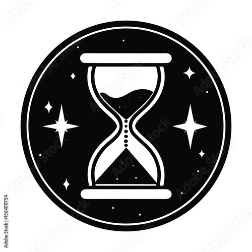 Celestial Hourglass Design Time Eternity Space
