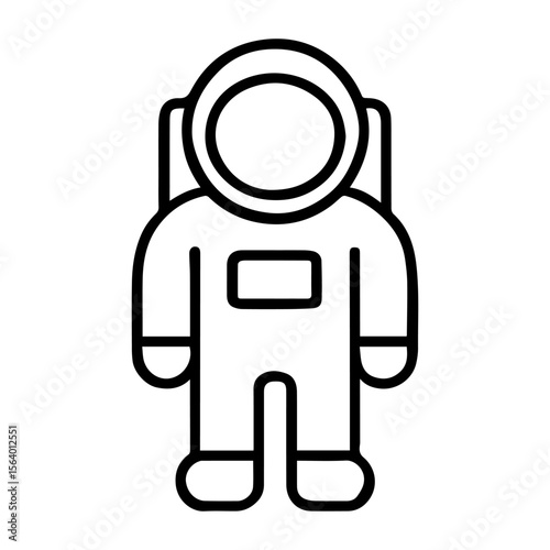 line icon astronaut on white background vector
Vector icon on white background