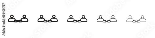 Affiliate link icon. modern outline style vector icons series