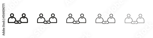 Affiliate link icon. modern outline style vector icons series