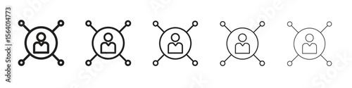 Affiliate marketing icon. modern outline style vector icons series