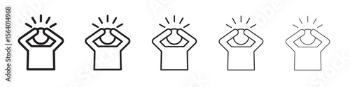 Anxiety icon. modern outline style vector icons series