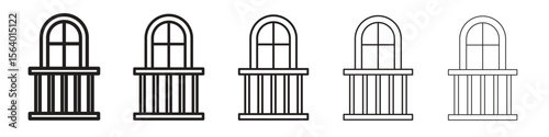Balcony icon. modern outline style vector icons series