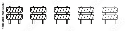 Barrier icon. modern outline style vector icons series