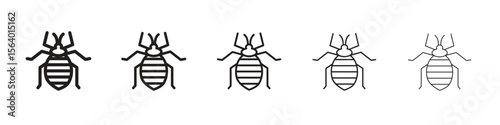 Bedbug icon. modern outline style vector icons series
