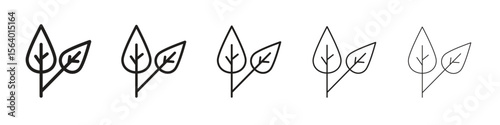 Basil icon. modern outline style vector icons series