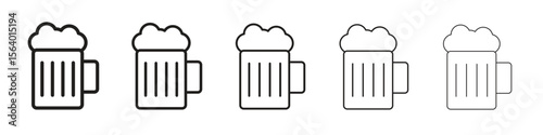 Beer icon. modern outline style vector icons series
