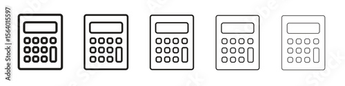 Calculator icon. modern outline style vector icons series
