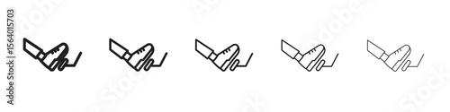 car pedal icon. modern outline style vector icons series