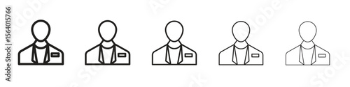 Cashier icon. modern outline style vector icons series
