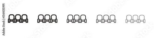 Cinema seat icon. modern outline style vector icons series
