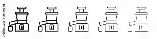 Cold pressed juicer icon. modern outline style vector icons series