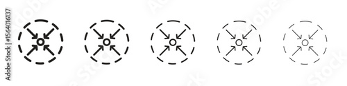 Compact size icon. modern outline style vector icons series