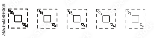 Compact size icon. modern outline style vector icons series