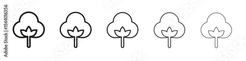 Cotton icon. modern outline style vector icons series