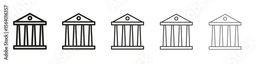 Courthouse icon. modern outline style vector icons series